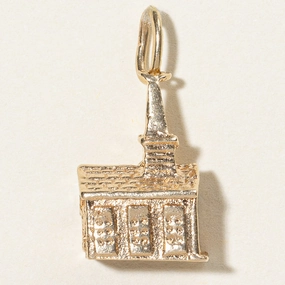 14k Yellow Gold Church Charm Chic Feature Event Glow