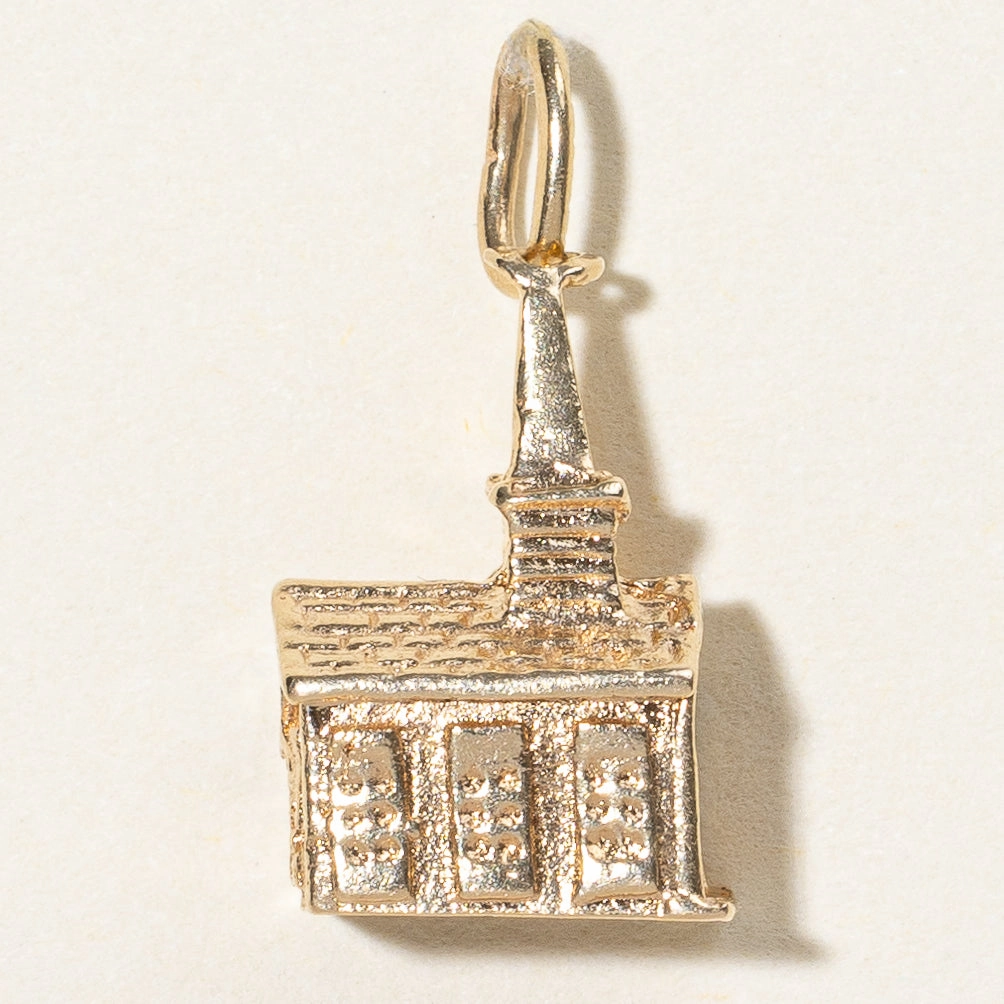 14k Yellow Gold Church Charm Chic Feature Event Glow