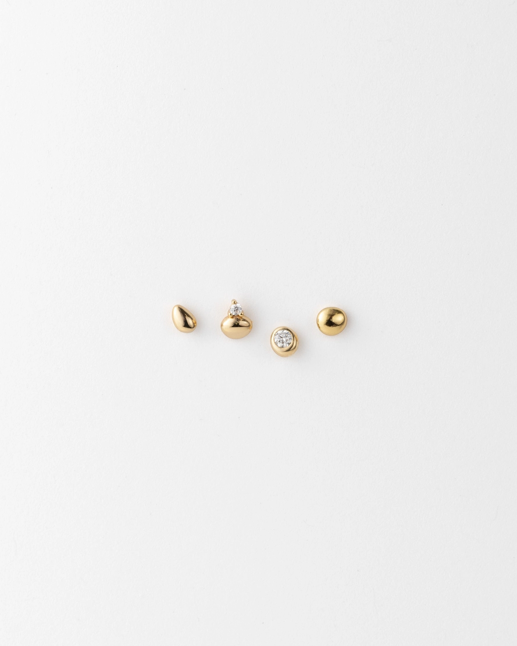 Simple Style Stacking Stone Stud Set