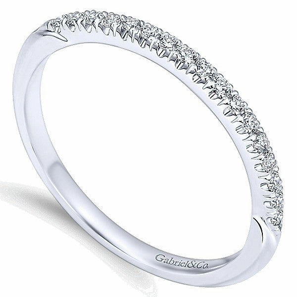 Inspired Present Split Prong Diamond Band .12 Cttw 14k White Gold  201B