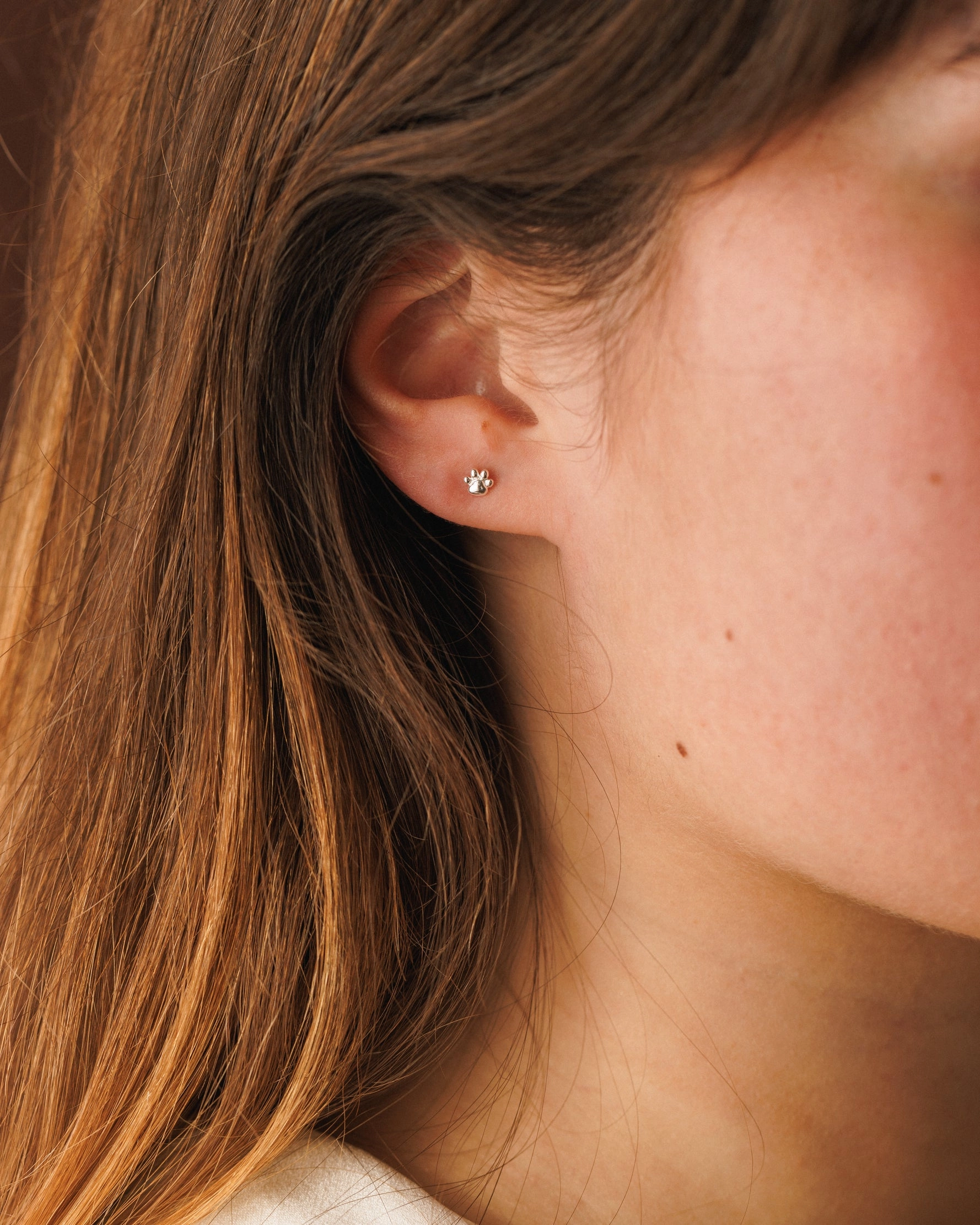 Paw Print Studs Everyday Piece Avant-Garde Accent