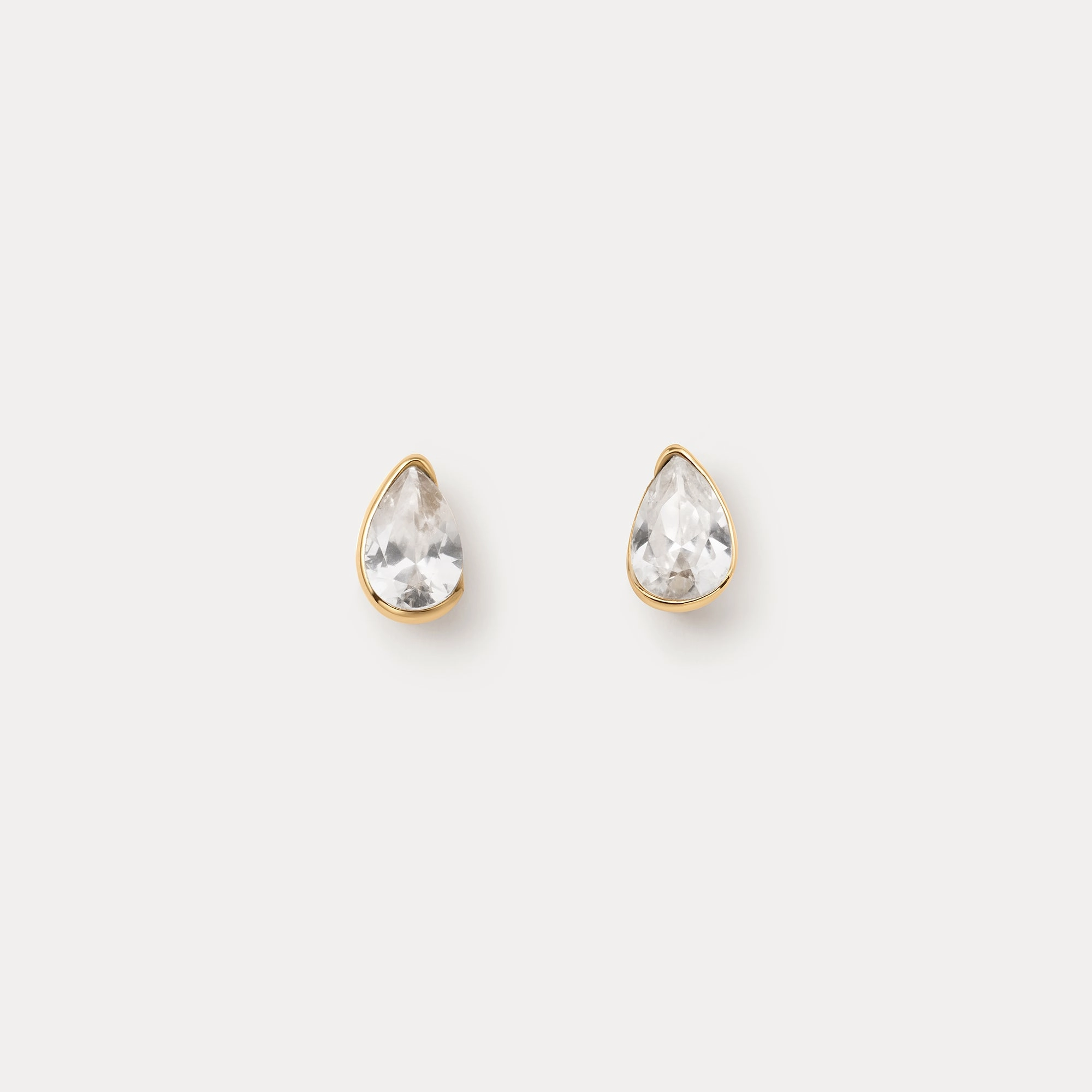 White Sapphire Zephyr Studs Creative Detail