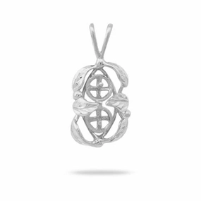 Pick A Pearl Maile Pendant in White Gold Versatile Charm Sleek Edge