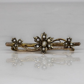 Floral Pearl Brooch | Chic Feature