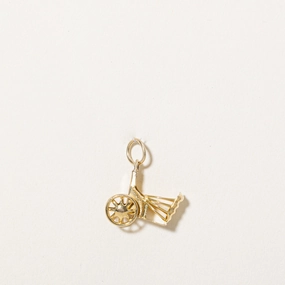 14k Yellow Gold Carriage Charm Fashion pieces