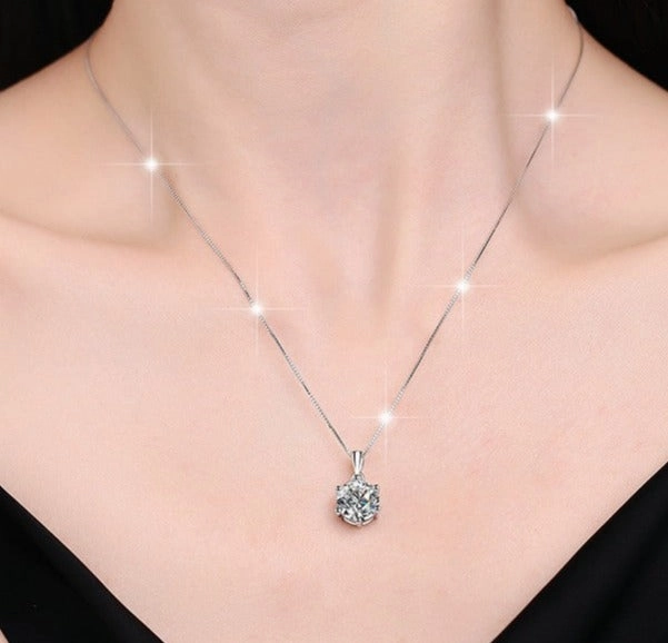 Minimalist Diamond Necklace | S925 | Moissanite Unique Vibe Romantic Moment