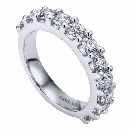 Lightweight Object Pave Diamond Band 1.50 Cttw 14K White Gold | Mullen Jewelers