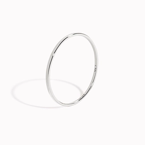 Thin White Gold Ring - Elin Trendy Piece Party Outfit