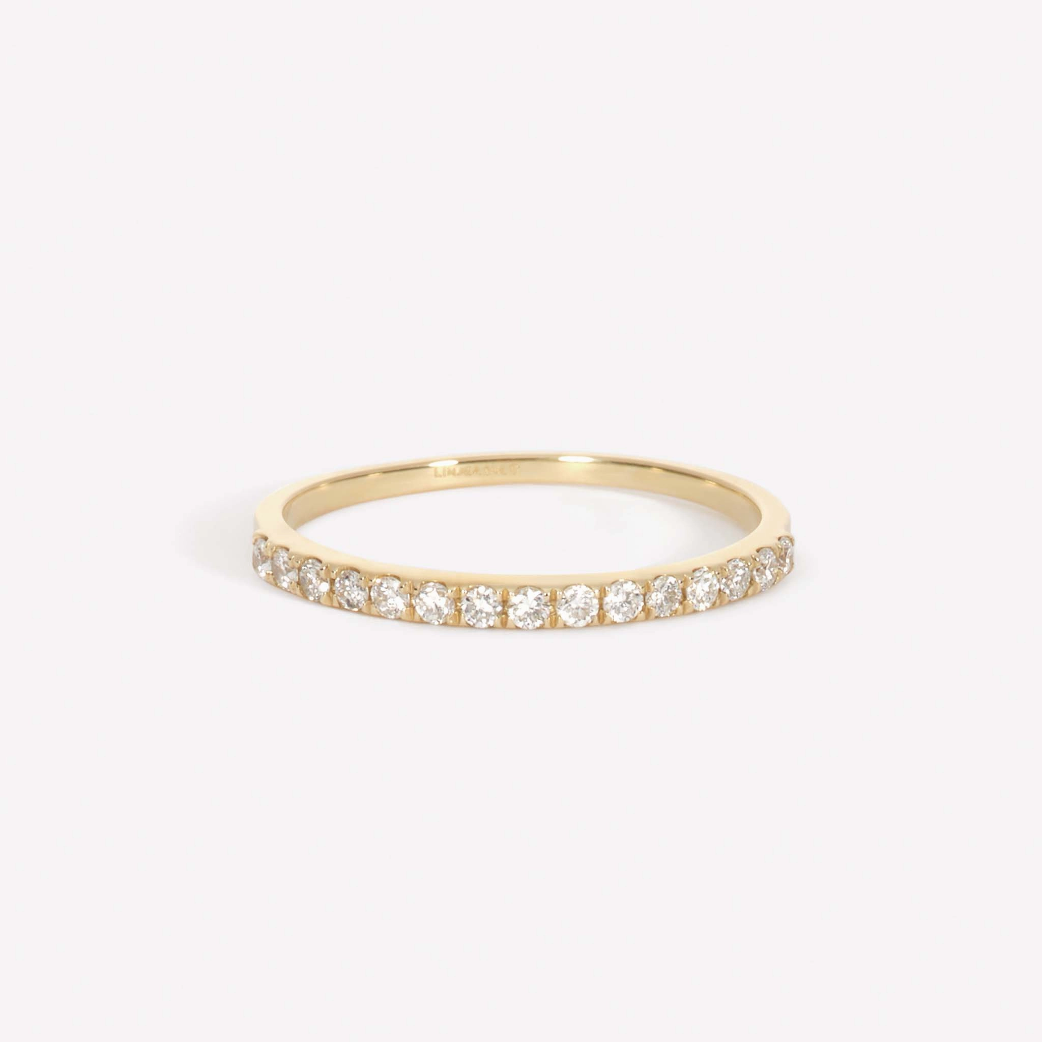 Diamond Half Eternity Ring 14k Gold - Annalise Night Appeal