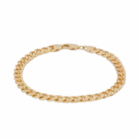 6mm Miami Cuban Bracelet in Gold Minimal Finish