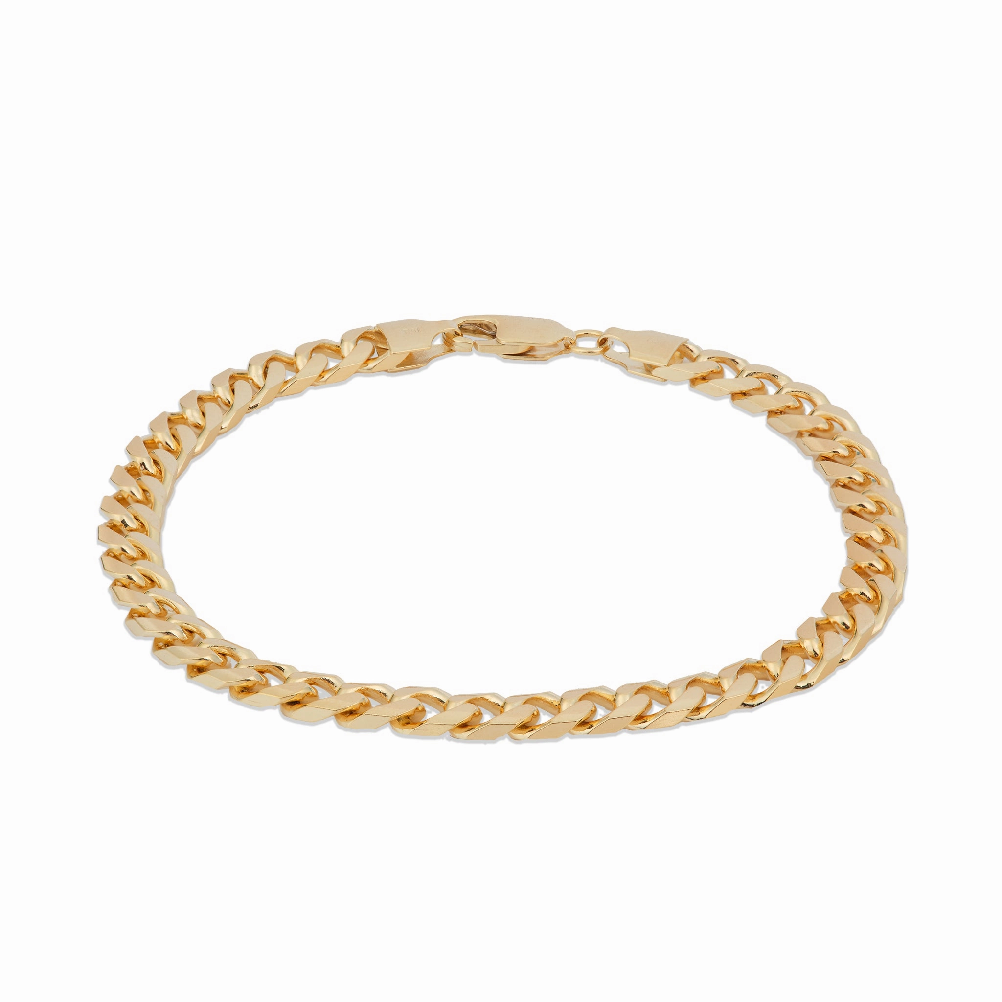 6mm Miami Cuban Bracelet in Gold Minimal Finish