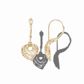 Aloha Heart Earrings in Gold - 11mm Luxe Touch Exclusive Glow