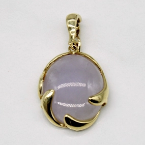 Luxury Design Pieces Lavender Jade 14k Pendant | 10.50ct |