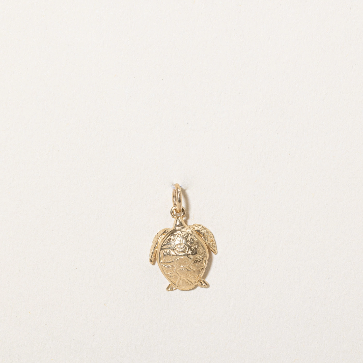 Dainty Detail 14k Yellow Gold Turtle Charm