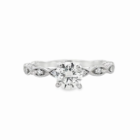 Weekend Sparkle Kirkland Jewelry Estate | 14K White Gold Engagement Ring