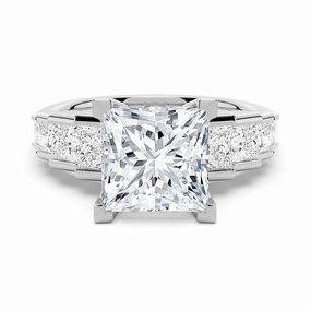 Creative Form Classic Sparkle Unique Cinderella Staircase Princess Cut Moissanite Engagement Ring