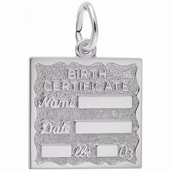 Lively Spark Birth Certificate Charm