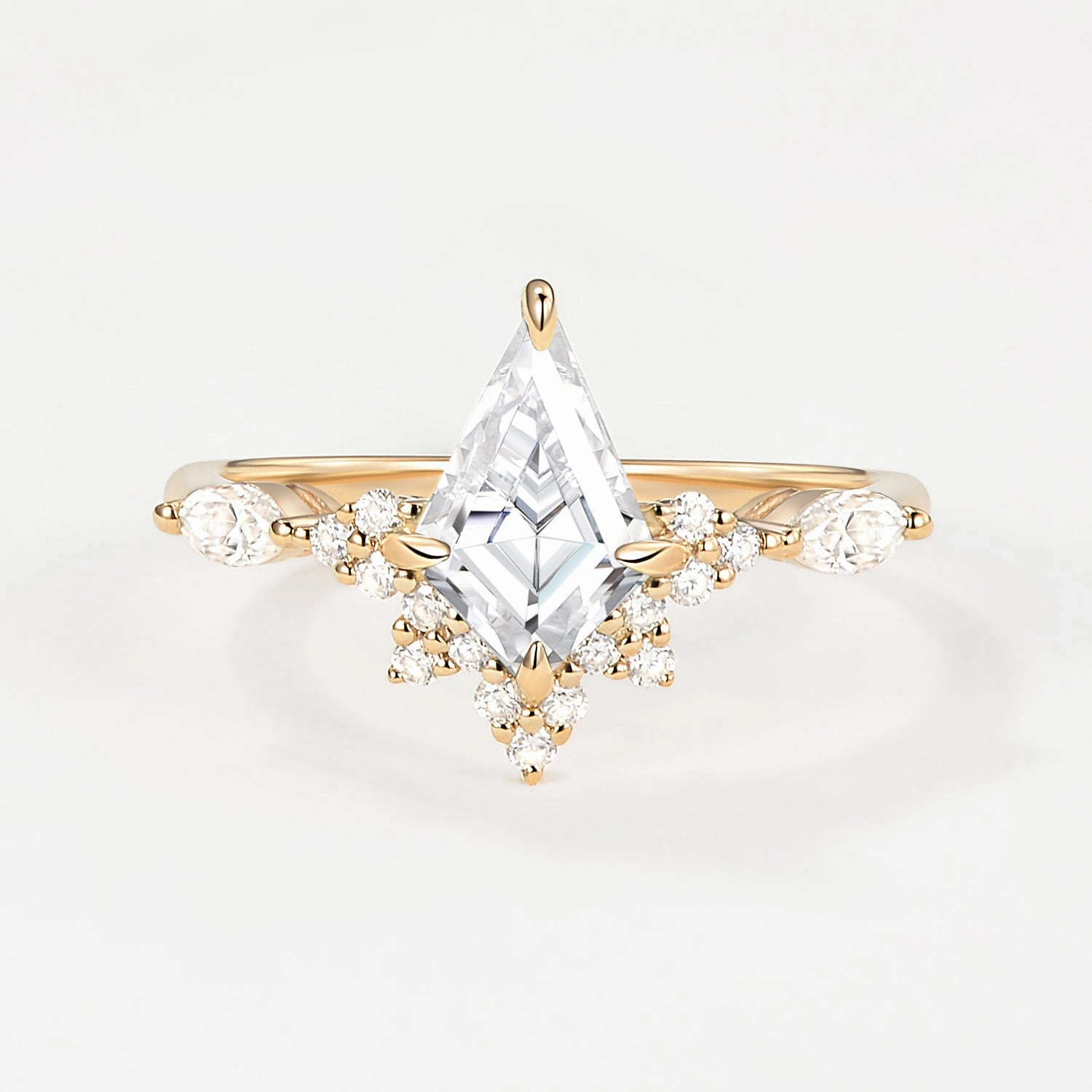 Luxe Touch Unique Moissanite Stacking Engagement Ring