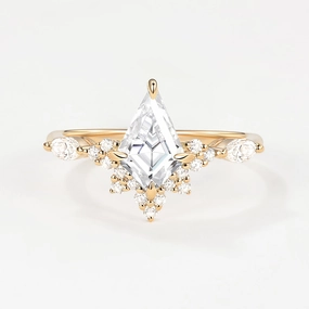 Luxe Touch Unique Moissanite Stacking Engagement Ring
