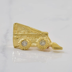 Elegant Jewelry Diamond Bobcat Pin | 0.20ctw |