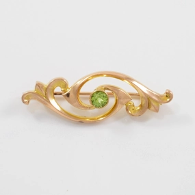 Victorian Peridot Brooch | 0.41ct | Modern Flow