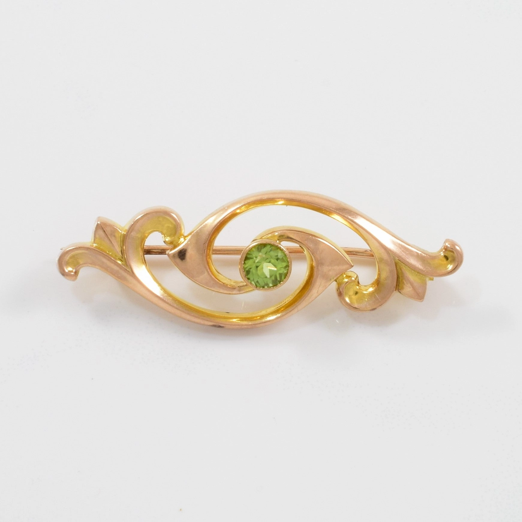 Victorian Peridot Brooch | 0.41ct | Modern Flow