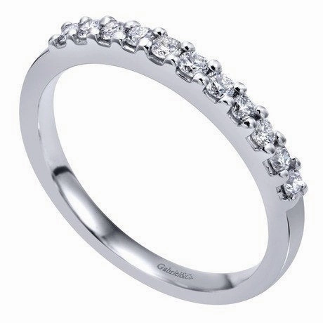 Pave Diamond Band .25 Cttw 14K White Gold | Mullen Jewelers Premium Craft Durable Embellishment