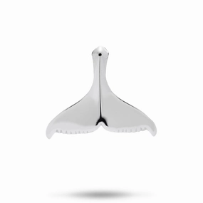 Whale Tail Pendant in Sterling Silver - 28mm Chic Ensemble festival look