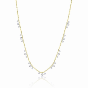 Glam Appeal Cool Fit Yellow Gold Double Bezel Necklace